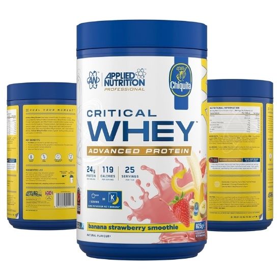 Critical Whey, Banana Strawberry Smoothie, 825g, Applied Nutrition