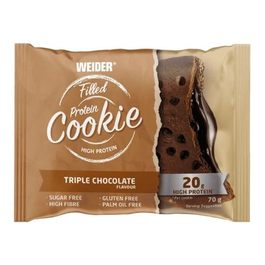 Filled Protein Cookie, Triple Chocolate, 70g, Weider