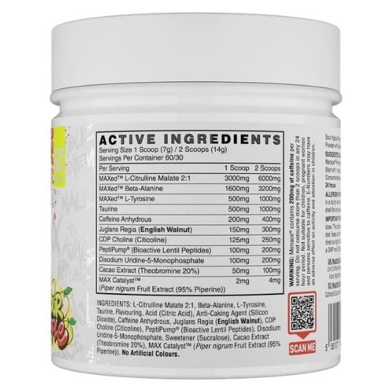 Menace V2, Sour Apple, 420g, Naughty Boy - Vitax.ro
