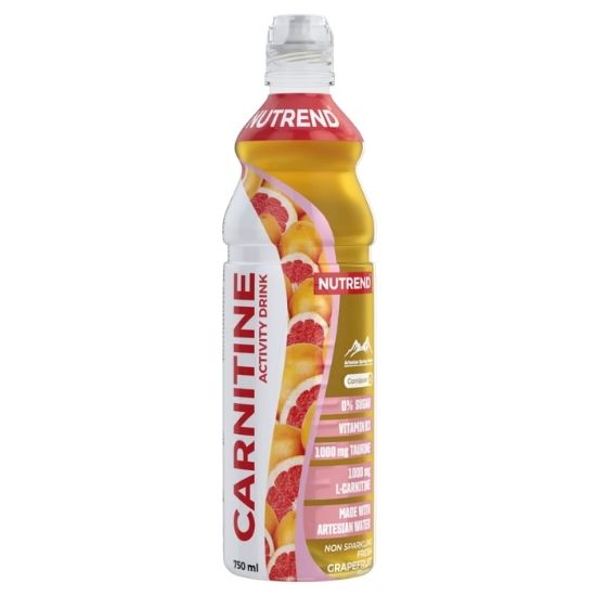 Carnitine Activity Drink, Non Sparkling Fresh Grapefruit, 8 x 750 ml, Nutrend | Vitax.ro