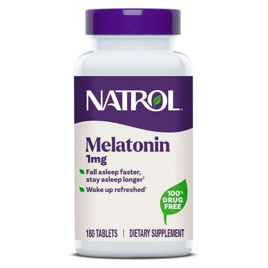 Melatonin, 1mg, 180 tabs, Natrol