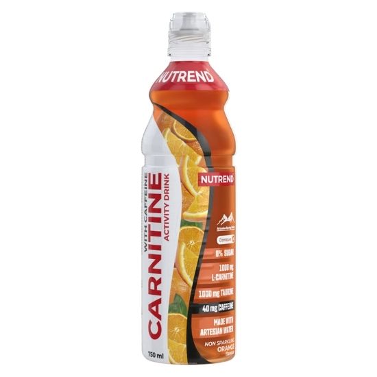 Carnitine Activity Drink with Caffeine, Non Sparkling Orange, 8 x 750 ml, Nutrend