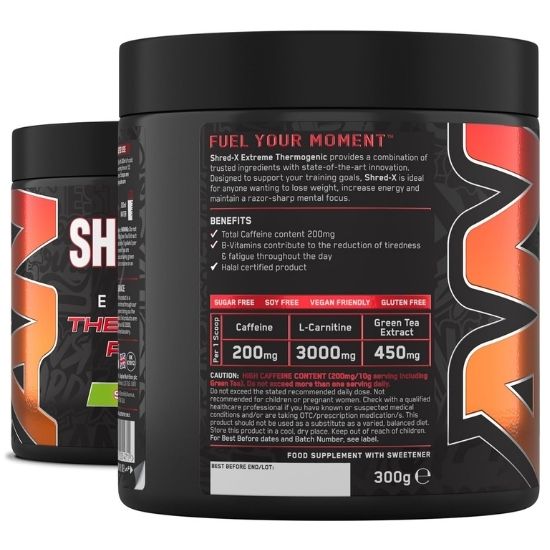 Shred-X Powder, Sour Gummy Bear, 300g, Applied Nutrition | Vitax.ro