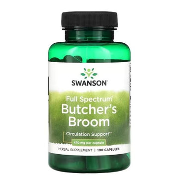 Full Spectrum Butcher's Broom, 470mg, 100 caps, Swanson - Vitax.ro