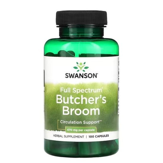 Full Spectrum Butcher's Broom, 470mg, 100 caps, Swanson - Vitax.ro