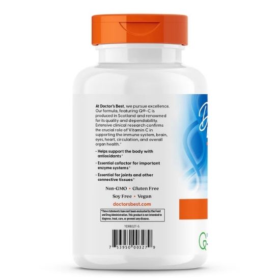 Vitamin C with Quali-C, 1000mg, 360 vcaps, Doctor's Best - Vitax.ro