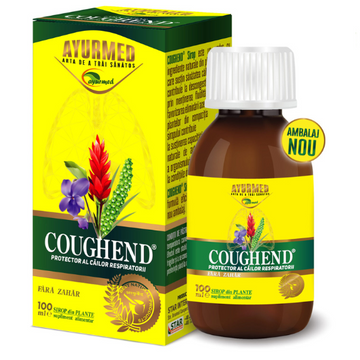 Coughend Sirop Fara Zahar, Ayurmed, 100 Ml - Vitax.ro