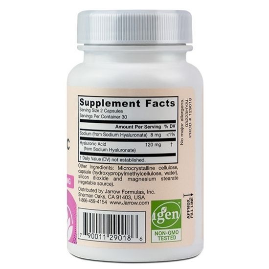 Hyaluronic Acid, 60 vcaps, Jarrow Formulas - Vitax.ro