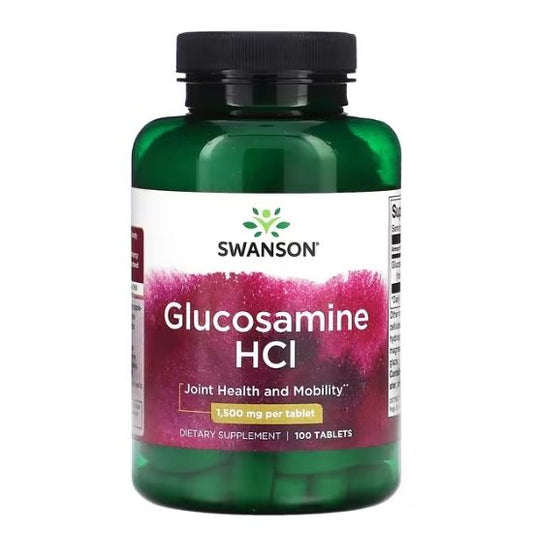 Glucosamine HCl, 1500mg, 100 tabs, Swanson - Vitax.ro