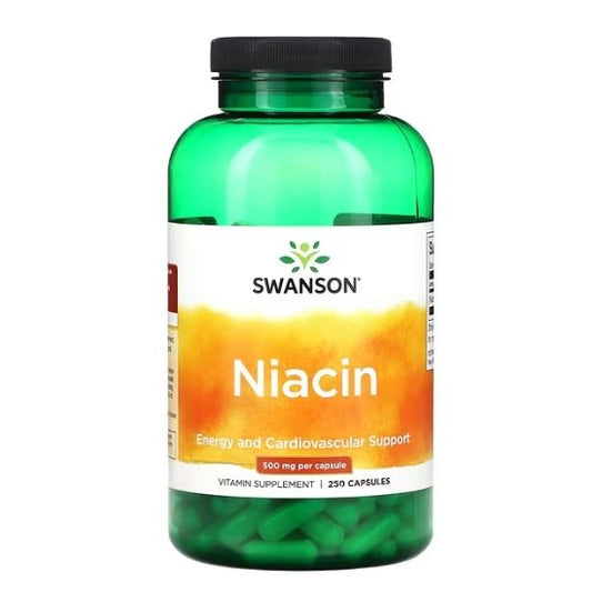 Niacin, 500mg, 250 caps, Swanson - Vitax.ro