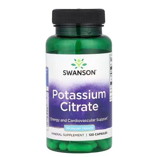 Potassium Citrate, 99mg, 120 caps, Swanson - Vitax.ro