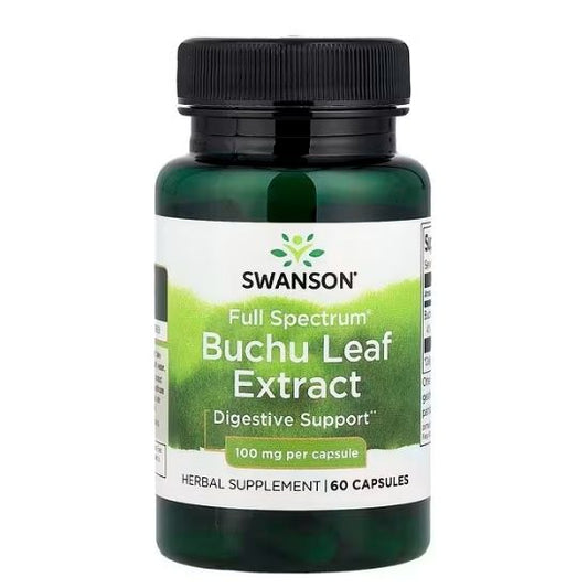 Full Spectrum Buchu Leaf 4:1 Extract, 100mg, 60 caps, Swanson - Vitax.ro