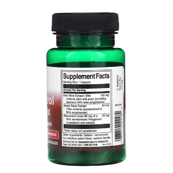 Resveratrol Complex, 60 caps, Swanson - Vitax.ro