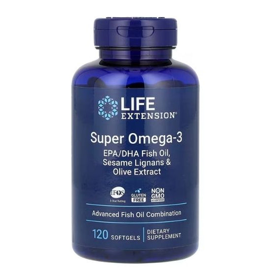 Super Omega-3, 120 softgels, Life Extension - Vitax.ro
