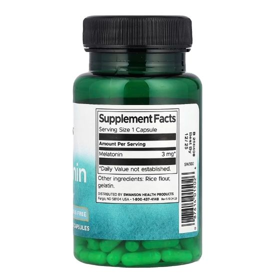 Melatonin, 3mg, 120 caps, Swanson - Vitax.ro