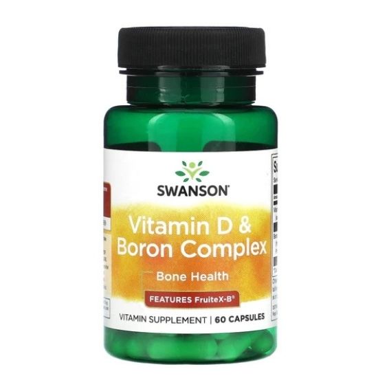 Vitamin D & Boron Complex, 60 caps, Swanson - Vitax.ro