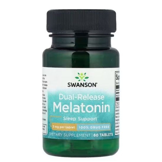 Melatonin Dual-Release, 3mg, 60 tabs, Swanson - Vitax.ro