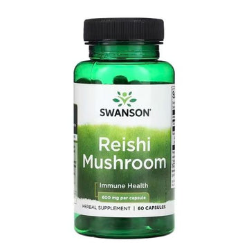 Reishi Mushroom, 600mg, 60 caps, Swanson - Vitax.ro