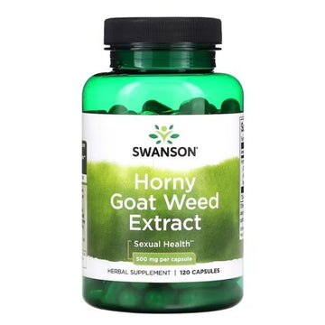 Horny Goat Weed Extract, 500mg, 120 caps, Swanson - Vitax.ro
