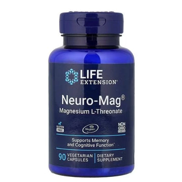 Neuro-Mag Magnesium L-Threonate, 90 vcaps, Life Extension - Vitax.ro