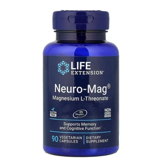 Neuro-Mag Magnesium L-Threonate, 90 vcaps, Life Extension