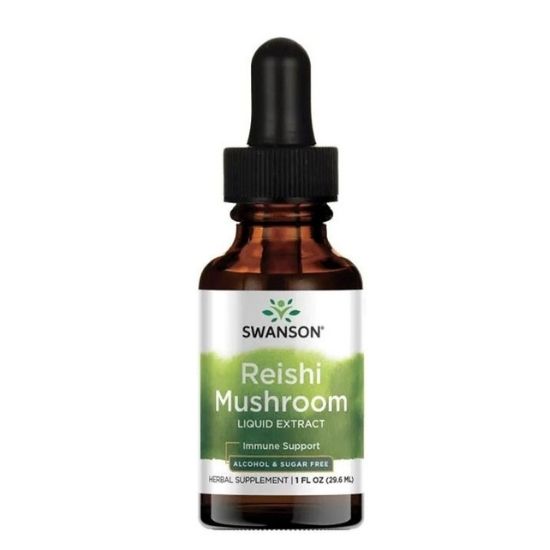 Reishi Mushroom Liquid Extract, 29 ml, Swanson - Vitax.ro
