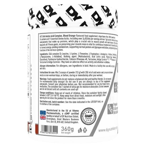 HIT EAA Amino Acid Complex, Blood Orange, 360g, Dorian Yates