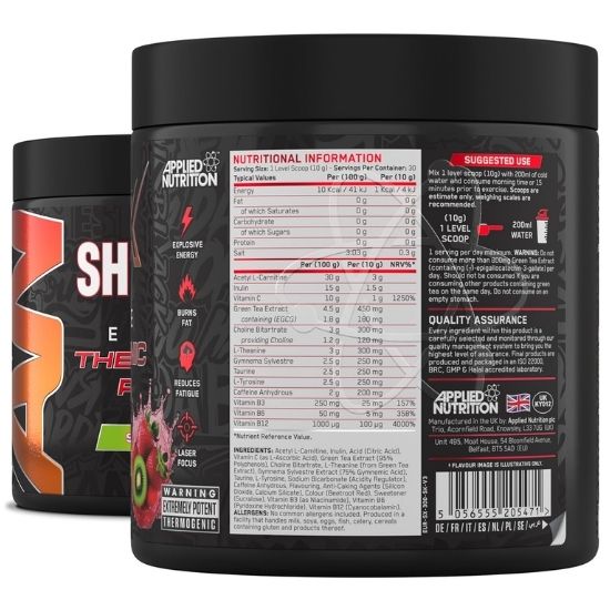 Shred-X Powder, Sour Gummy Bear, 300g, Applied Nutrition