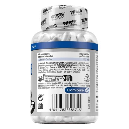 L-Carnitine Capsules, 100 caps, Weider