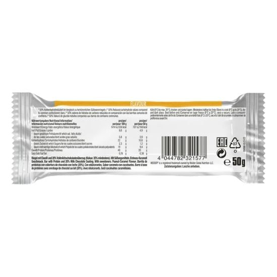 40% High Protein Bar, Peanut-Caramel, 50 g, Weider | Vitax.ro
