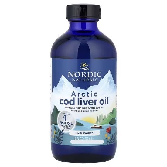 Arctic Cod Liver Oil, 1060mg, Unflavored, 237 ml, Nordic Naturals - Vitax.ro