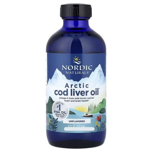 Arctic Cod Liver Oil, 1060mg, Unflavored, 237 ml, Nordic Naturals - Vitax.ro