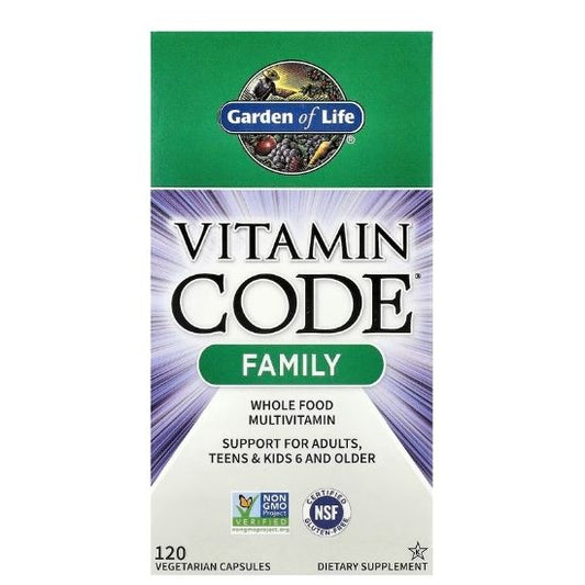 Vitamin Code Family, 120 vcaps, Garden of Life - Vitax.ro