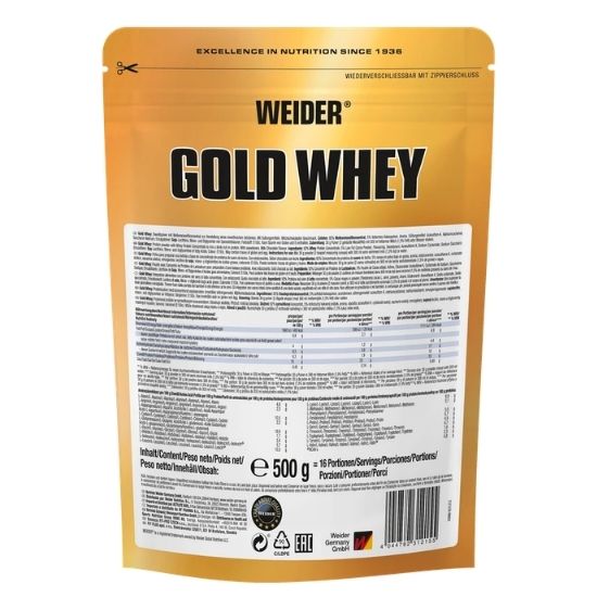 Gold Whey, Milk Chocolate, 500g, Weider