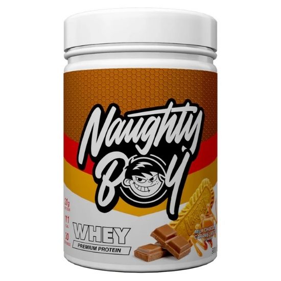 Advanced Whey, Milk Chocolate Caramel Biscuit, 900g, Naughty Boy - Vitax.ro