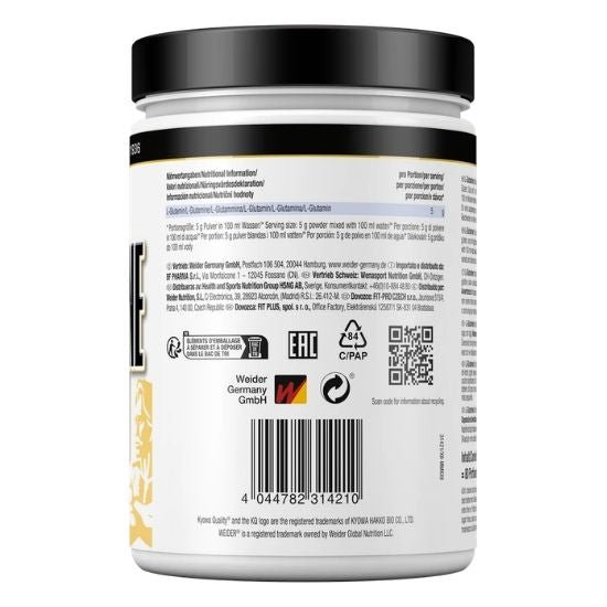 L-Glutamine, 100% Pure Free Form, 400g, Weider
