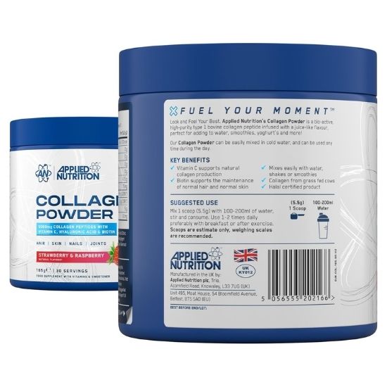 Collagen Powder, Strawberry & Raspberry, 165g, Applied Nutrition