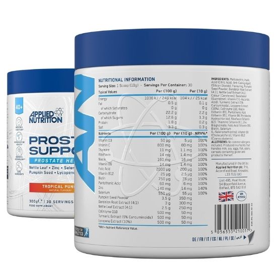 Agewell 40+ Prostate Support, Tropical Punch, 300g, Applied Nutrition