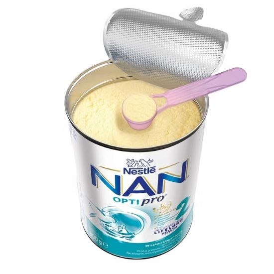 Nan 2 Optipro HMO, Lapte de continuare sub formă de pudră, 6-12 luni, 800 g, Nan | Vitax.ro