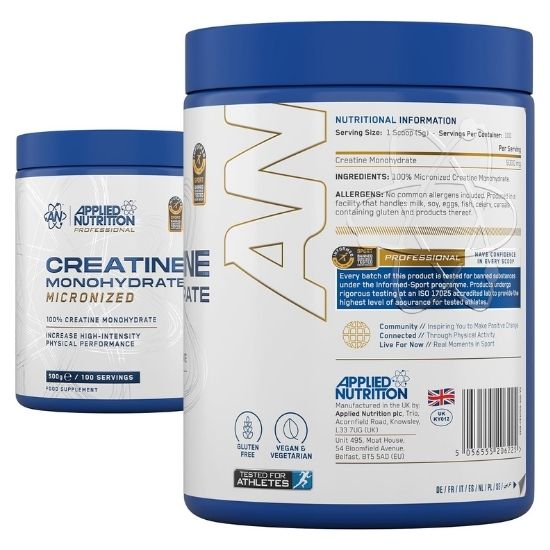 Creatine Monohydrate Micronized, 500g, Applied Nutrition