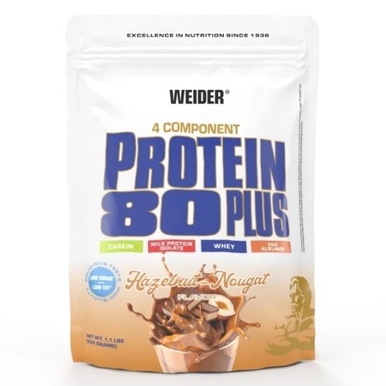 Protein 80 Plus, Hazelnut-Nougat, 500g, Weider | Vitax.ro
