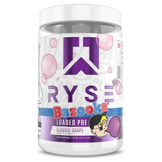 Loaded Pre, Bazooka Classic Grape, 438g, RYSE