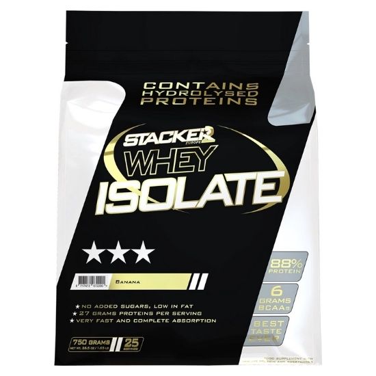 Whey Isolate, Banana, 1500g, Stacker2 Europe - Vitax.ro
