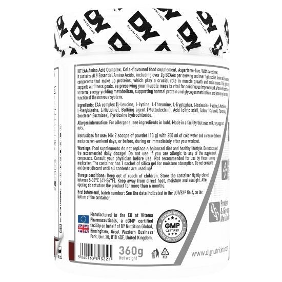 HIT EAA Amino Acid Complex, Cola, 360g, Dorian Yates