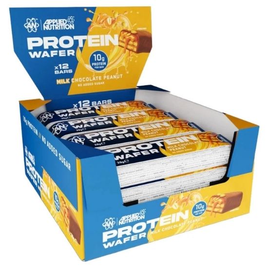 Protein Wafer, Milk Chocolate Peanut, 12 x 39g, Applied Nutrition