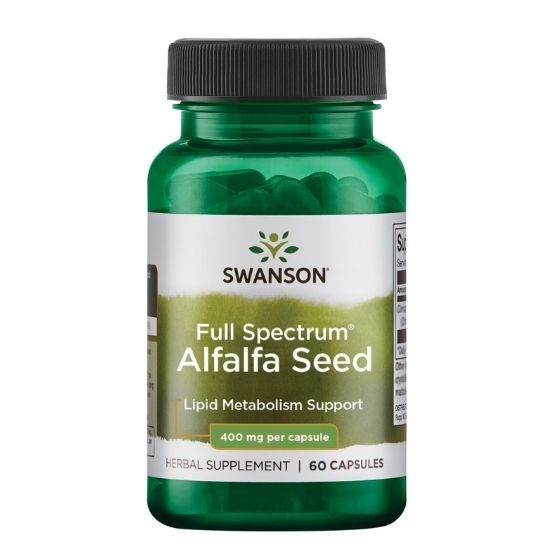 Full Spectrum Alfalfa Seed, 400mg, 60 caps, Swanson - Vitax.ro