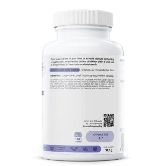 L-tryptophan, 500mg, 60 vegan caps, Osavi - Vitax.ro