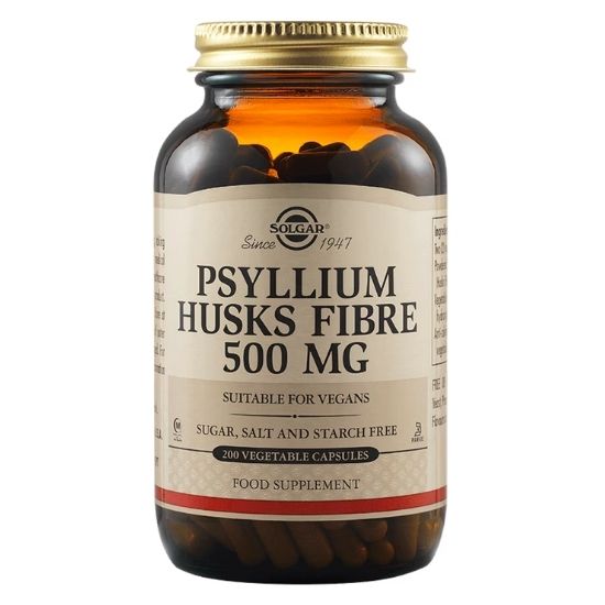 Psyllium Husks Fibre, 500mg, 200 caps, Solgar | Vitax.ro