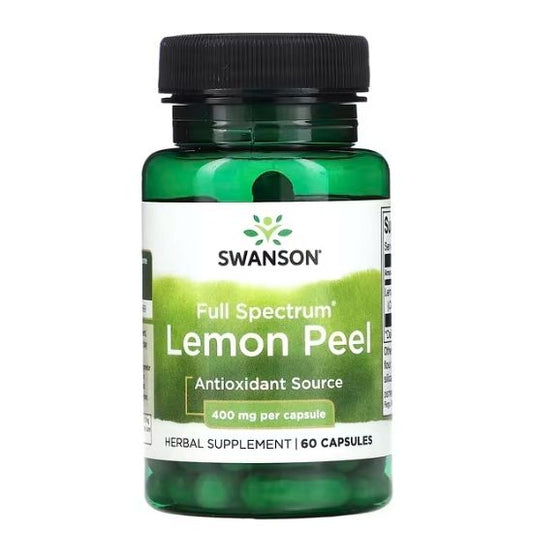 Full Spectrum Lemon Peel, 400mg, 60 caps, Swanson - Vitax.ro