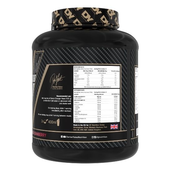 Game Changer Mass, White Chocolate-Cranberry, 3000g, Dorian Yates